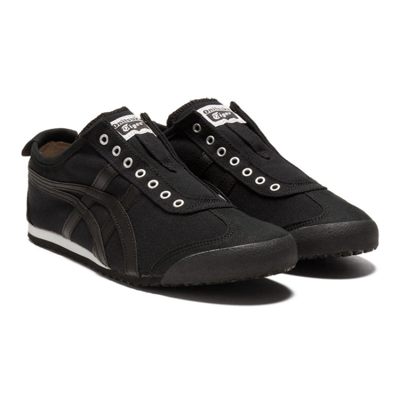 Black / Black Men's Onitsuka Tiger Mexico 66 Slip-on Online India | B0D-4503