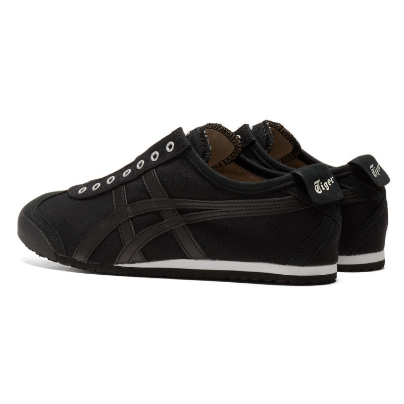 Black / Black Men's Onitsuka Tiger Mexico 66 Slip-on Online India | B0D-4503