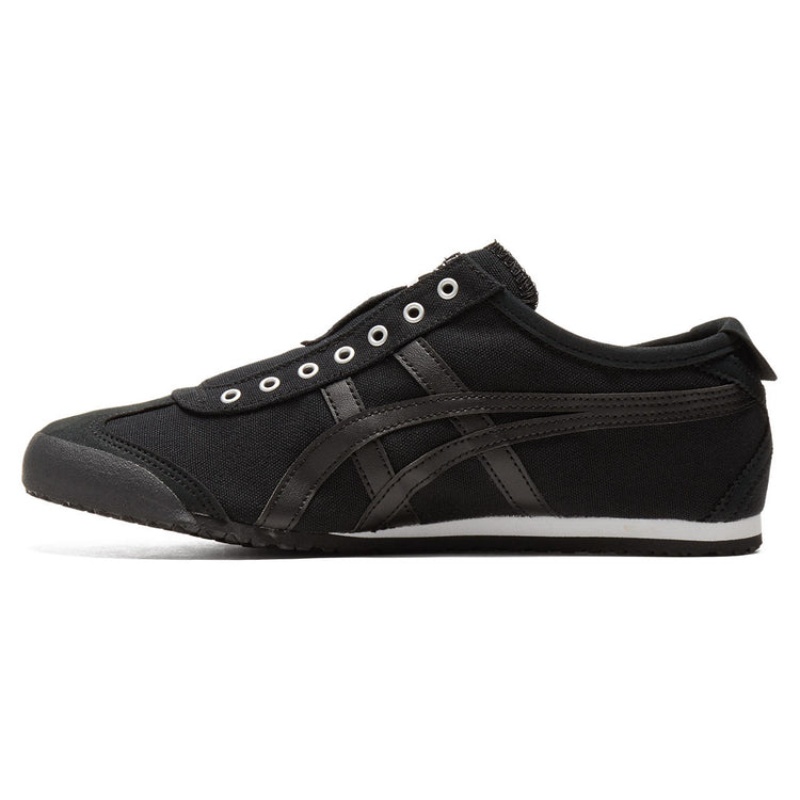 Black / Black Men's Onitsuka Tiger Mexico 66 Slip-on Online India | B0D-4503