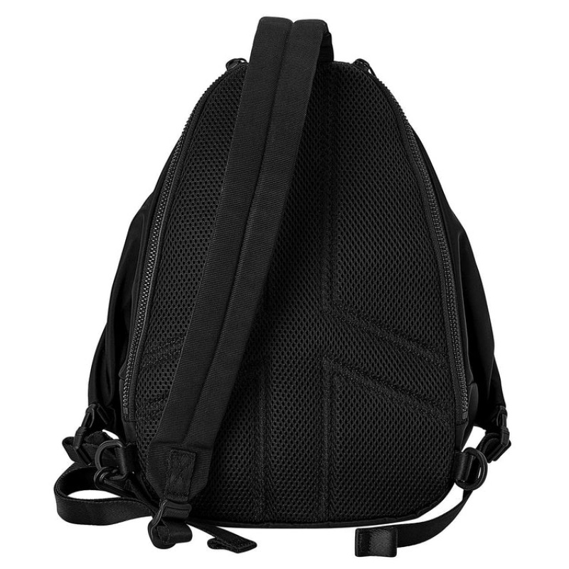 Black / Black Men's Onitsuka Tiger Mini Backpacks Online India | G6U-4753