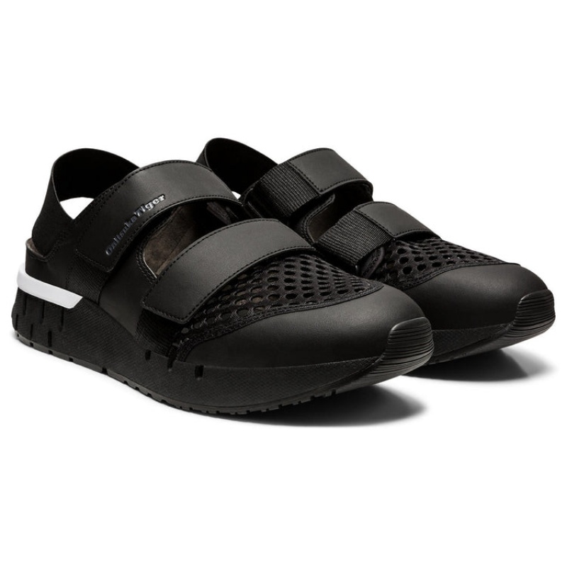 Black / Black Men's Onitsuka Tiger Rebilac Sandals Online India | D7Z-5639