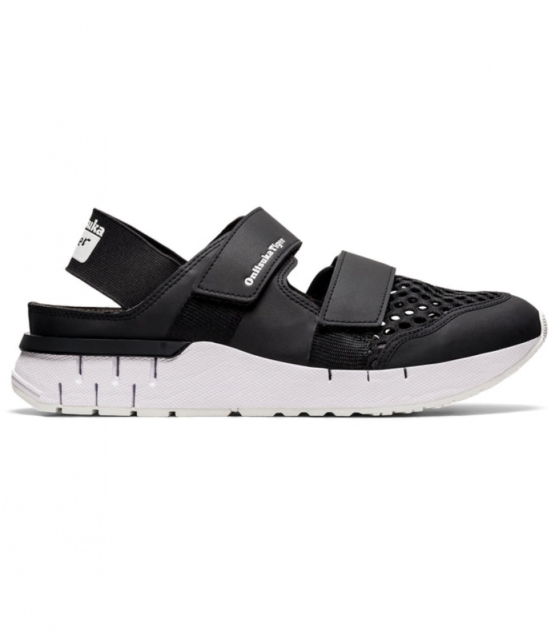 Black / Black Men\'s Onitsuka Tiger Rebilac Sandals Online India | M2O-5451