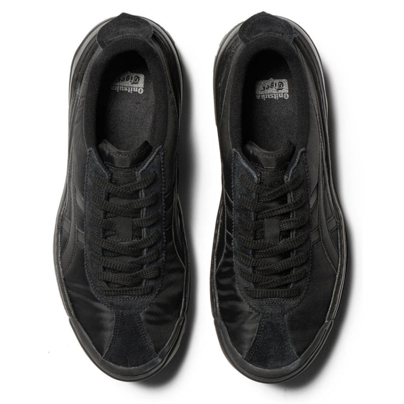 Black / Black Women's Onitsuka Tiger Delegation Chunk Sneakers Online India | W2M-9967