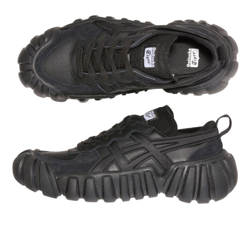 Black / Black Women's Onitsuka Tiger Dentigre Ls Sneakers Online India | G4S-6666