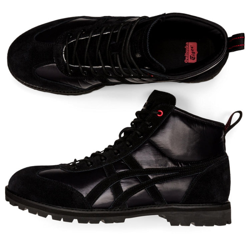 Black / Black Women's Onitsuka Tiger Rinkan Boots Online India | E1C-6025