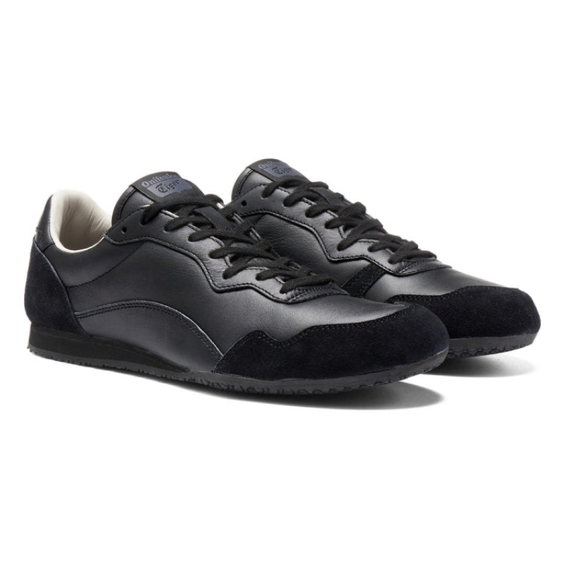 Black / Black Women's Onitsuka Tiger Serrano Cl Sneakers Online India | S3K-6097