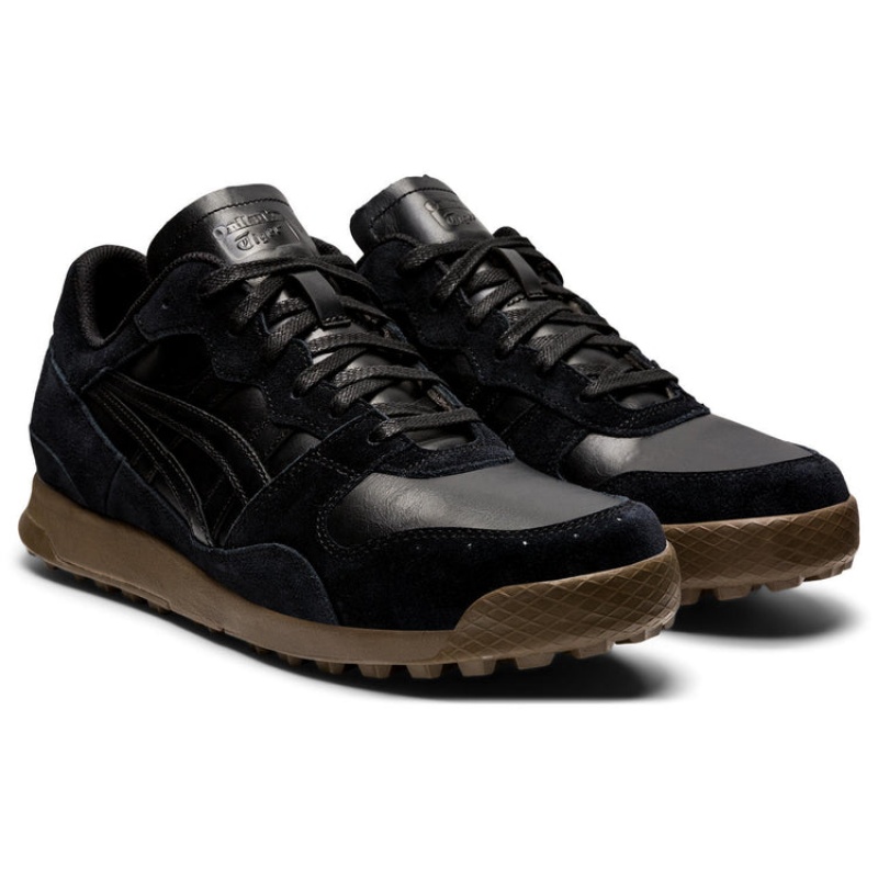 Black / Black Women's Onitsuka Tiger Tiger Horizonia Sneakers Online India | N4I-7204