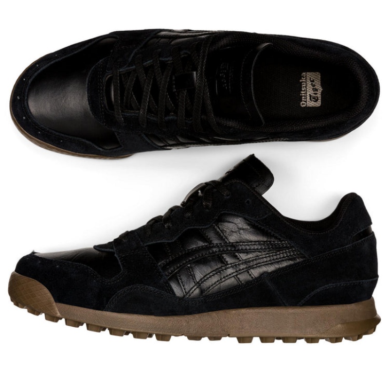 Black / Black Women's Onitsuka Tiger Tiger Horizonia Sneakers Online India | N4I-7204