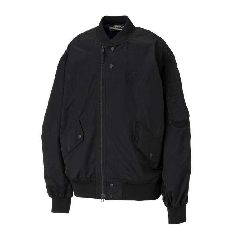 Black / Blue Men's Onitsuka Tiger P Bomber Jackets Online India | G2P-2080