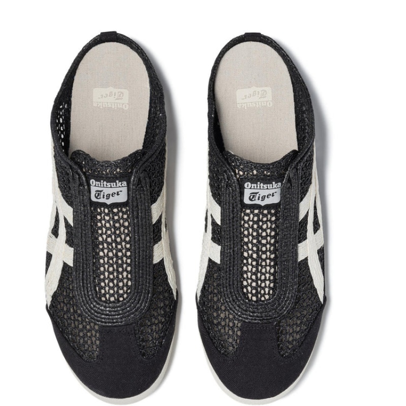 Black / Cream Men's Onitsuka Tiger Sabot Mexico 66 Online India | D9Y-6429