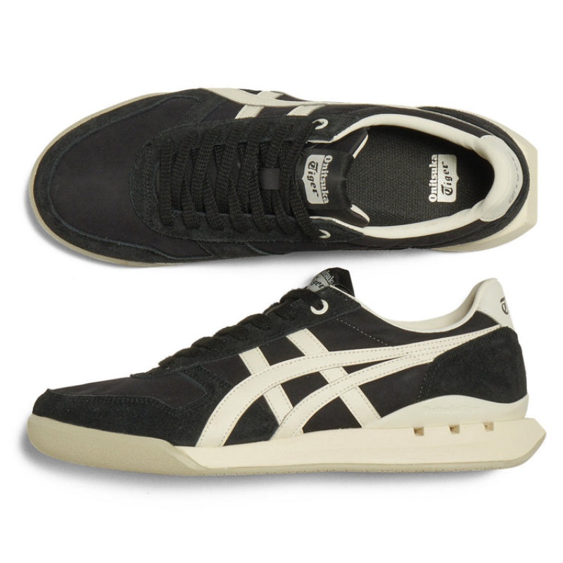 Black / Cream Women's Onitsuka Tiger Ultimate 81 Ex Sneakers Online India | Z4T-0913