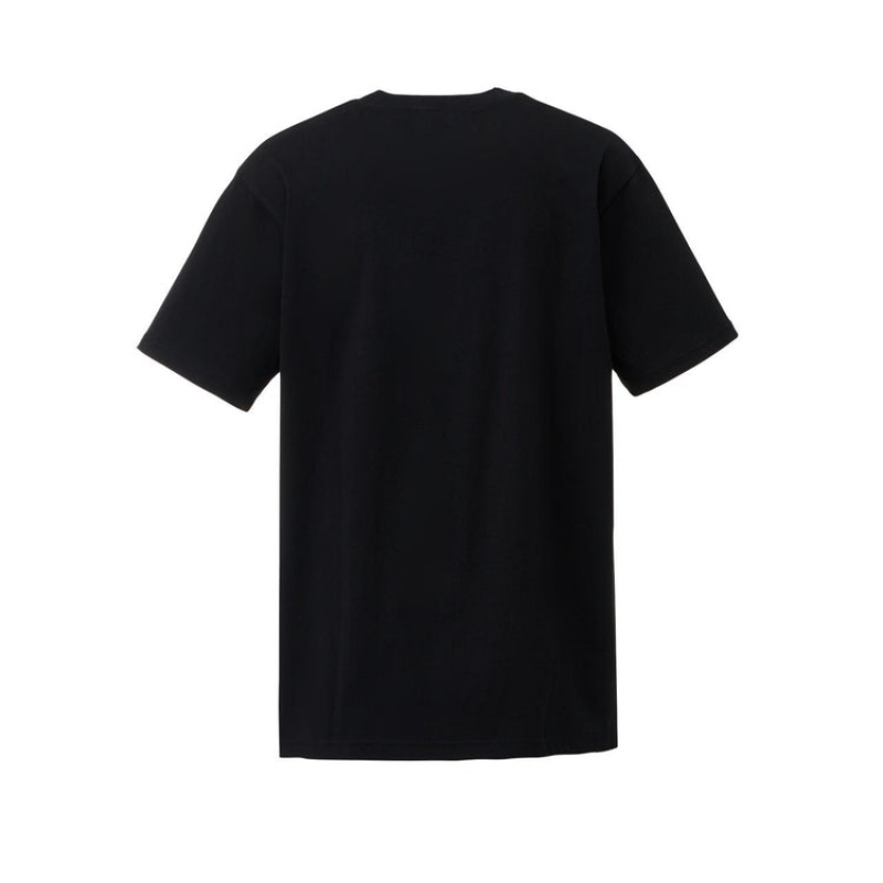 Black / Gold Men's Onitsuka Tiger Logo T Shirts Online India | E2P-2316