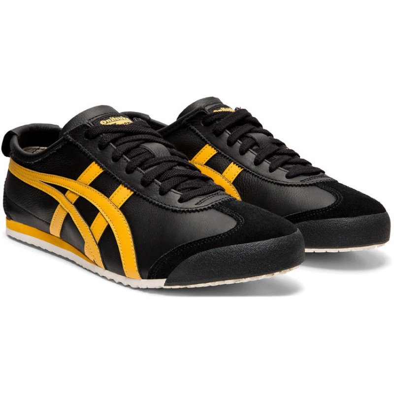 Black / Gold Men's Onitsuka Tiger Mexico 66 Online India | F1D-7357