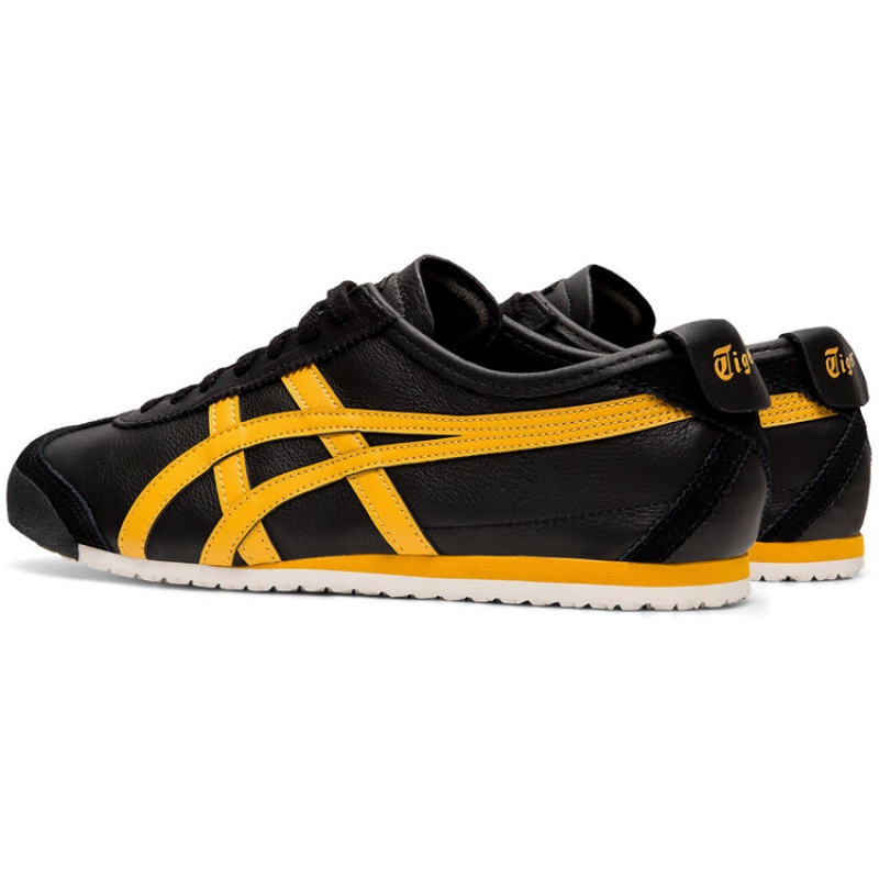 Black / Gold Men's Onitsuka Tiger Mexico 66 Online India | F1D-7357