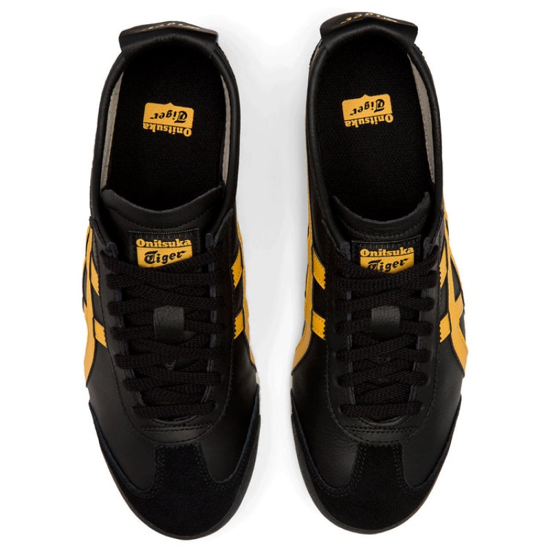 Black / Gold Men's Onitsuka Tiger Mexico 66 Online India | F1D-7357