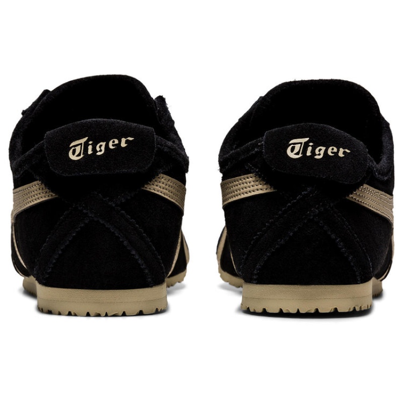 Black / Gold Men's Onitsuka Tiger Mexico 66 Slip-on Online India | V5L-1031