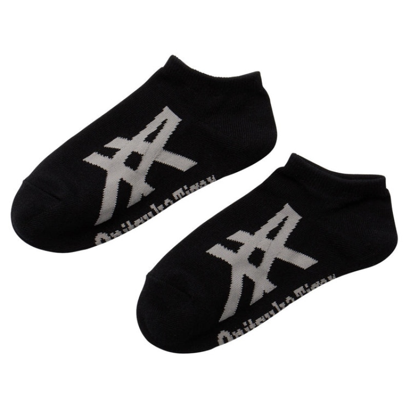 Black / Grey Men\'s Onitsuka Tiger Ankle Socks Online India | N3A-9294