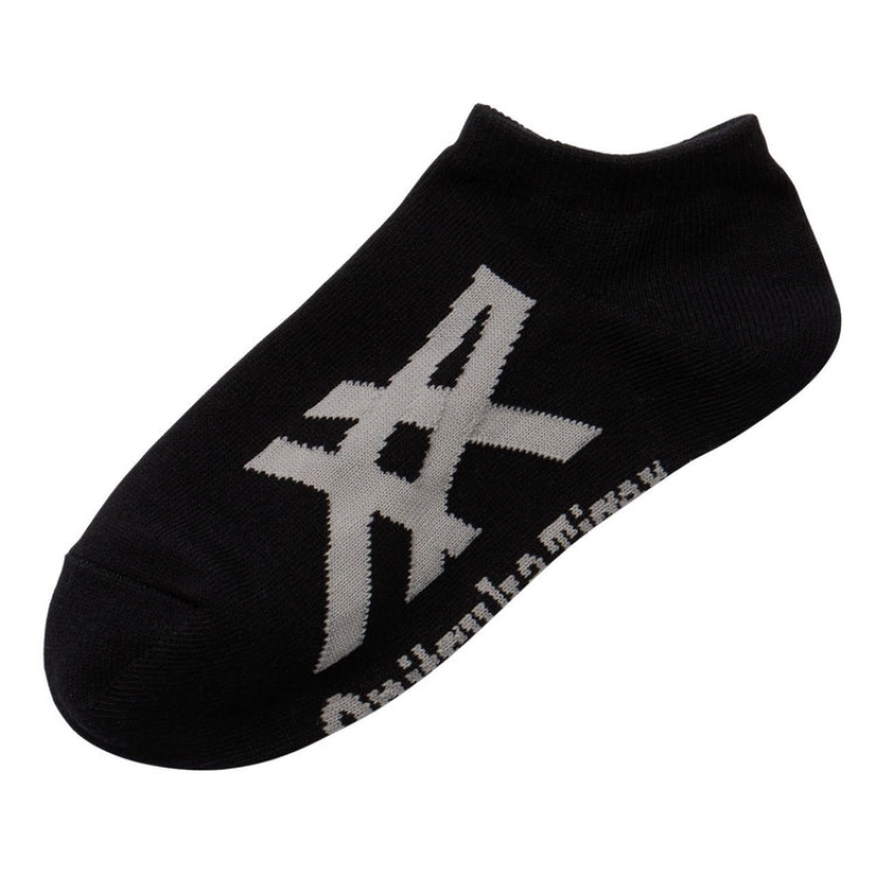 Black / Grey Women's Onitsuka Tiger Ankle Socks Online India | P7H-5917