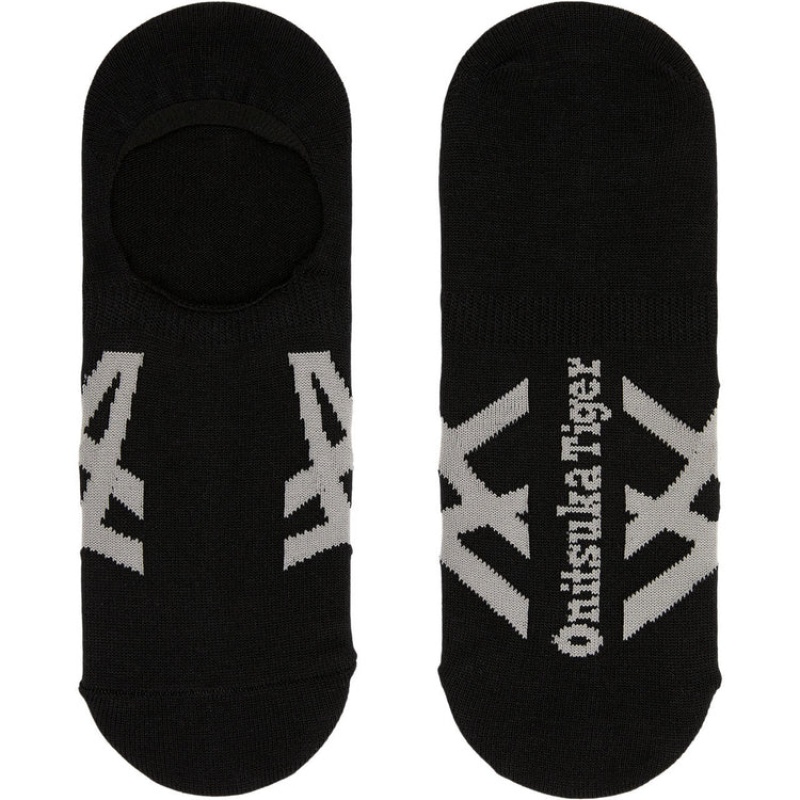 Black / Grey Women's Onitsuka Tiger Invisible Socks Online India | J6G-0473