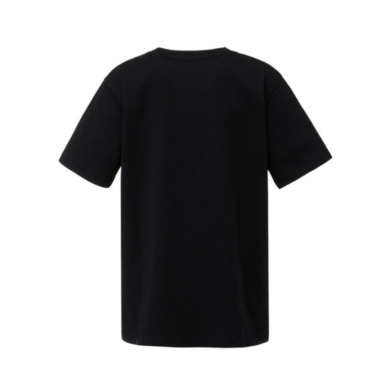 Black / Silver Kids' Onitsuka Tiger Logo T Shirts Online India | P4F-7290