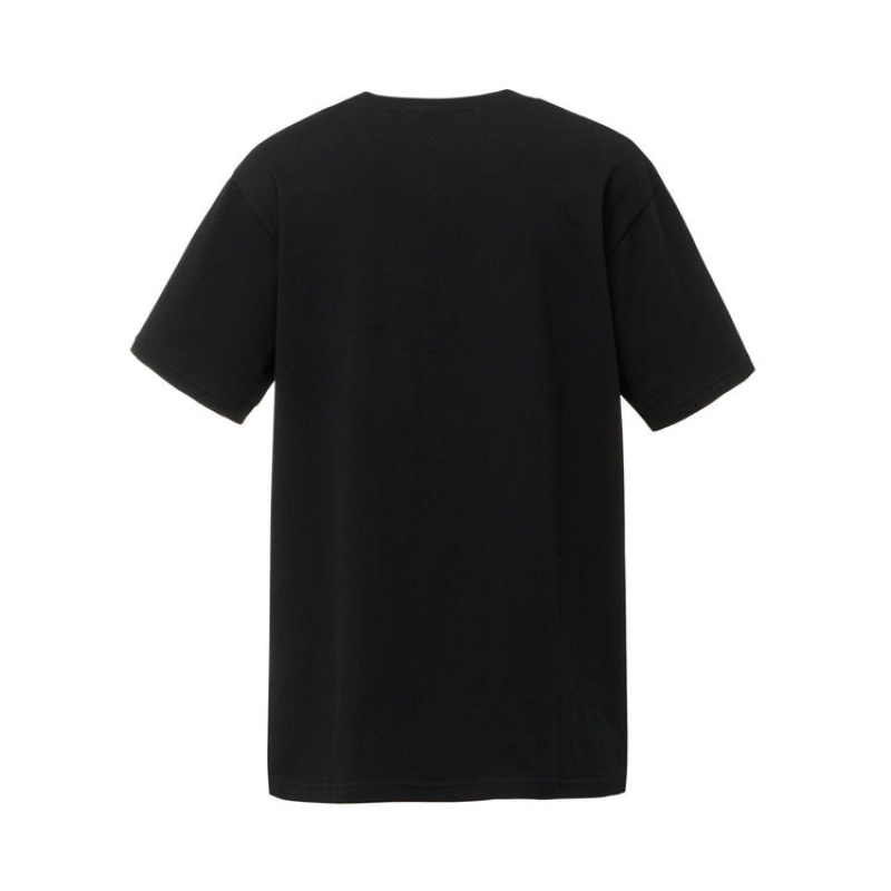 Black / Silver Men's Onitsuka Tiger Logo Graphic T T Shirts Online India | I1H-5780