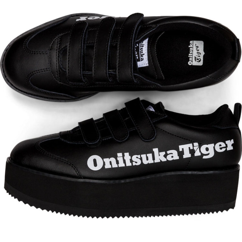 Black / White Women's Onitsuka Tiger Delegation Chunk W Sneakers Online India | S4U-7334