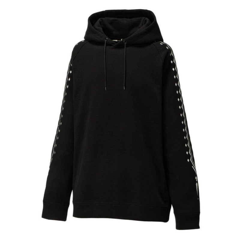 Black / White Women's Onitsuka Tiger Hoodie Online India | V0E-9900