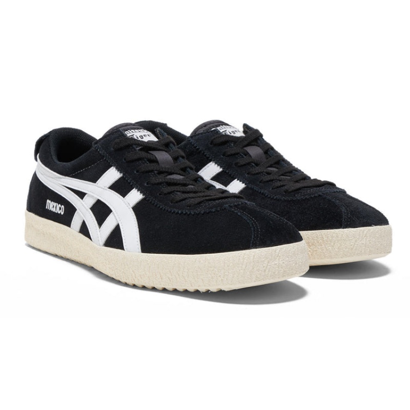 Black / White Women's Onitsuka Tiger Mexico Delegation Sneakers Online India | X4I-2880