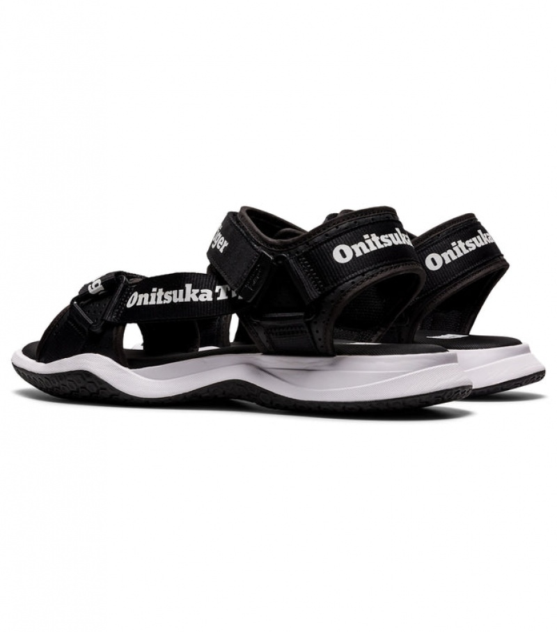 Black / White Women's Onitsuka Tiger Ohbori Strap Sneakers Online India | D1W-1095