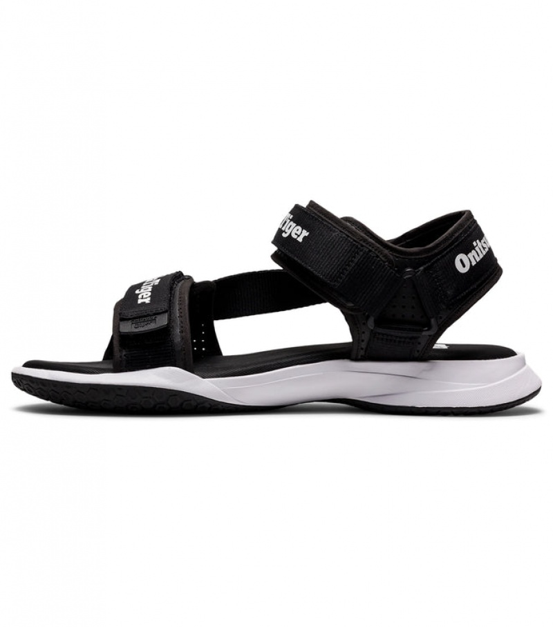 Black / White Women's Onitsuka Tiger Ohbori Strap Sneakers Online India | D1W-1095