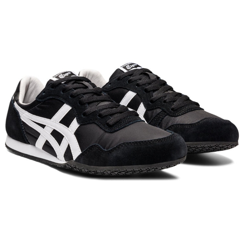 Black / White Women's Onitsuka Tiger Serrano Sneakers Online India | O0S-6215