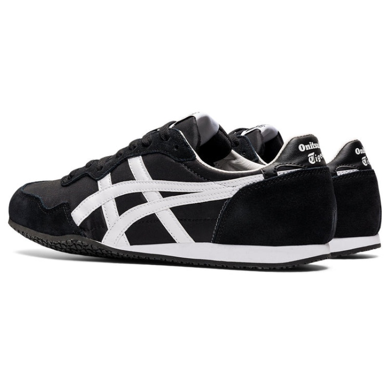 Black / White Women's Onitsuka Tiger Serrano Sneakers Online India | O0S-6215