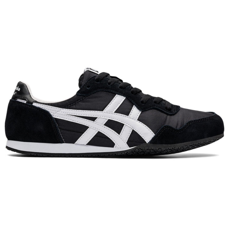 Black / White Women\'s Onitsuka Tiger Serrano Sneakers Online India | O0S-6215