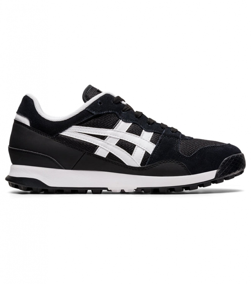 Black / White Women\'s Onitsuka Tiger Tiger Horizonia Sneakers Online India | W1S-9354