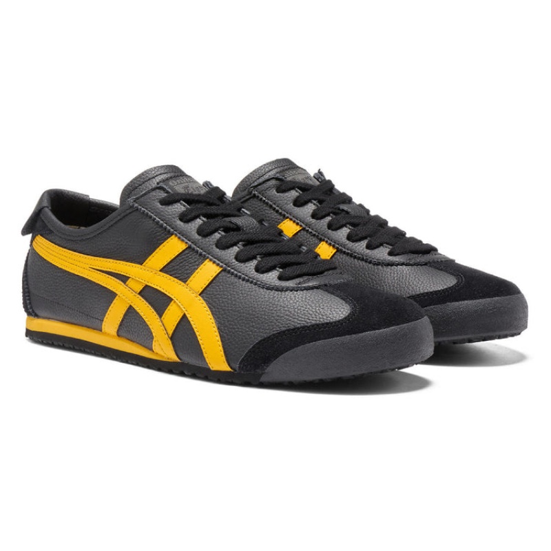 Black / Yellow Men's Onitsuka Tiger Mexico 66 Online India | V9D-8098