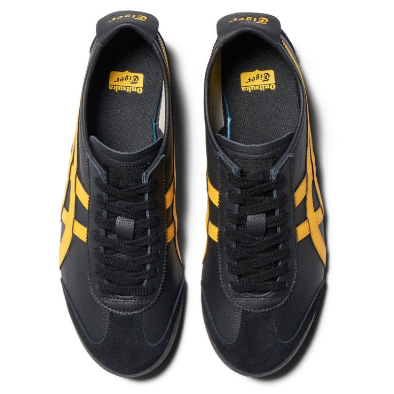 Black / Yellow Men's Onitsuka Tiger Mexico 66 Online India | V9D-8098