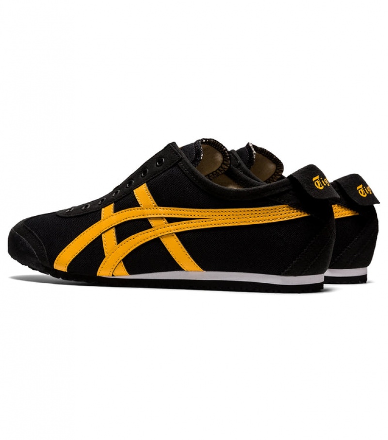 Black / Yellow Men's Onitsuka Tiger Mexico 66 Slip-on Online India | B3X-3601