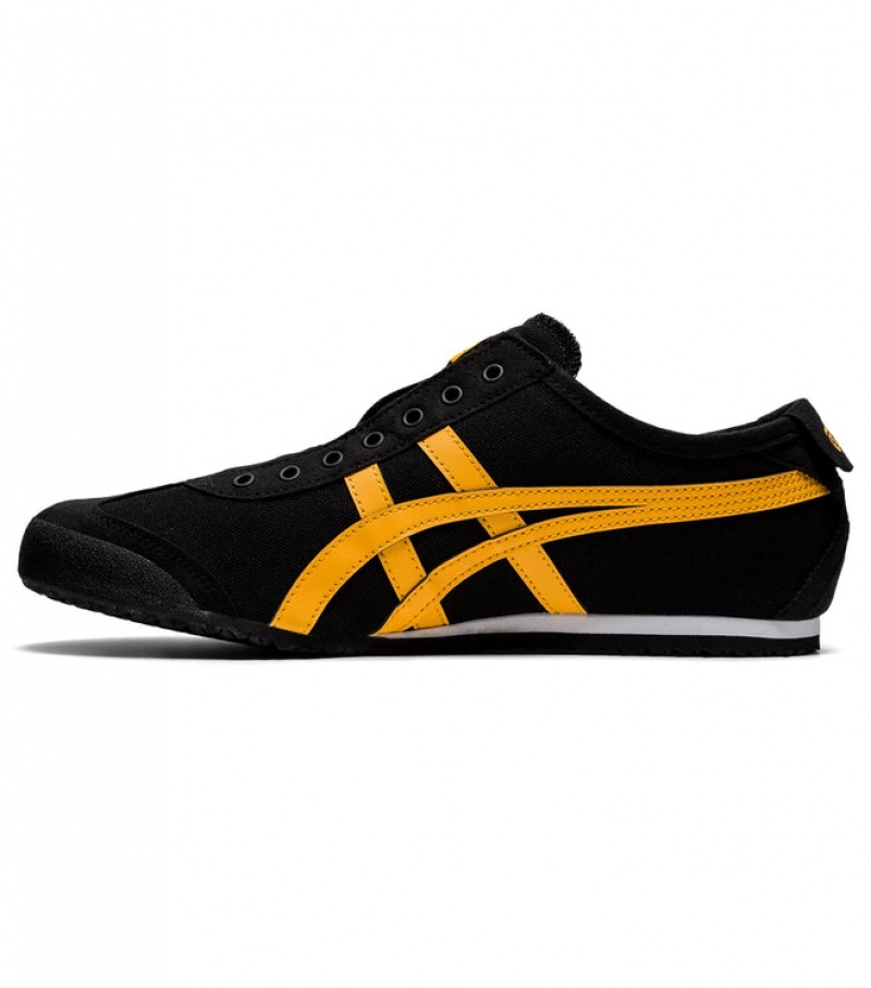 Black / Yellow Men's Onitsuka Tiger Mexico 66 Slip-on Online India | B3X-3601