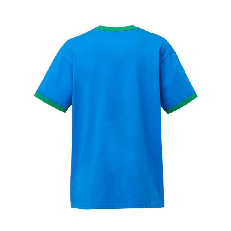 Blue Women's Onitsuka Tiger Graphic T Shirts Online India | E9Q-1909