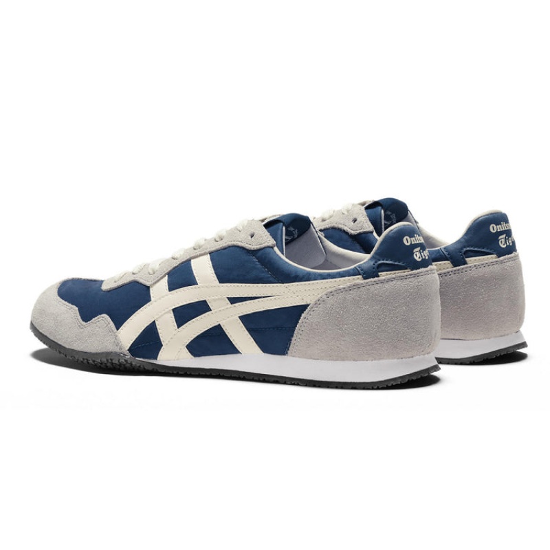 Blue / Cream Men's Onitsuka Tiger Serrano Online India | I6I-8434