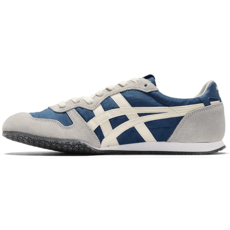 Blue / Cream Men's Onitsuka Tiger Serrano Online India | I6I-8434