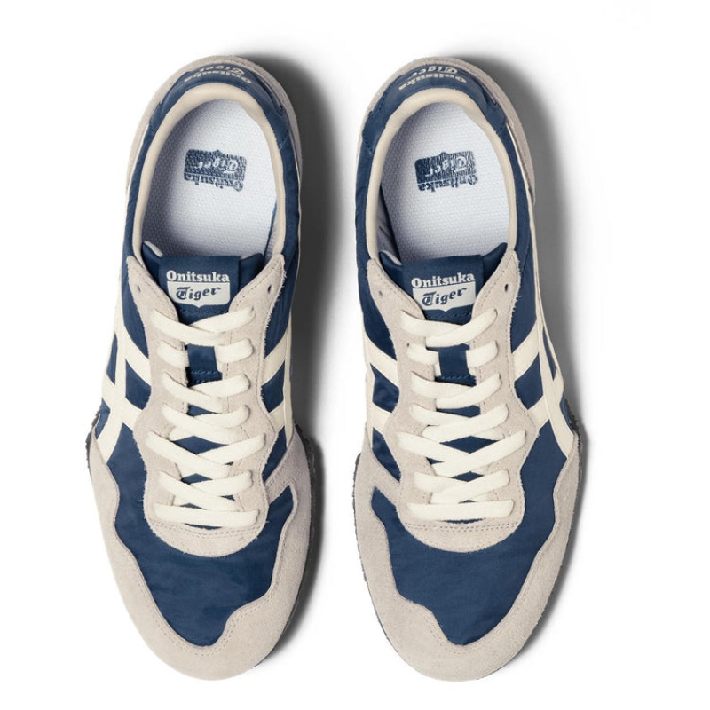 Blue / Cream Men's Onitsuka Tiger Serrano Online India | I6I-8434