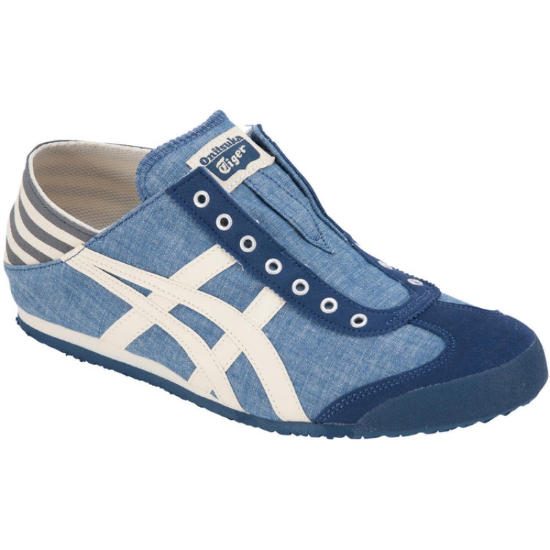 Blue / White Men's Onitsuka Tiger Mexico 66 Paraty Online India | J0D-8768