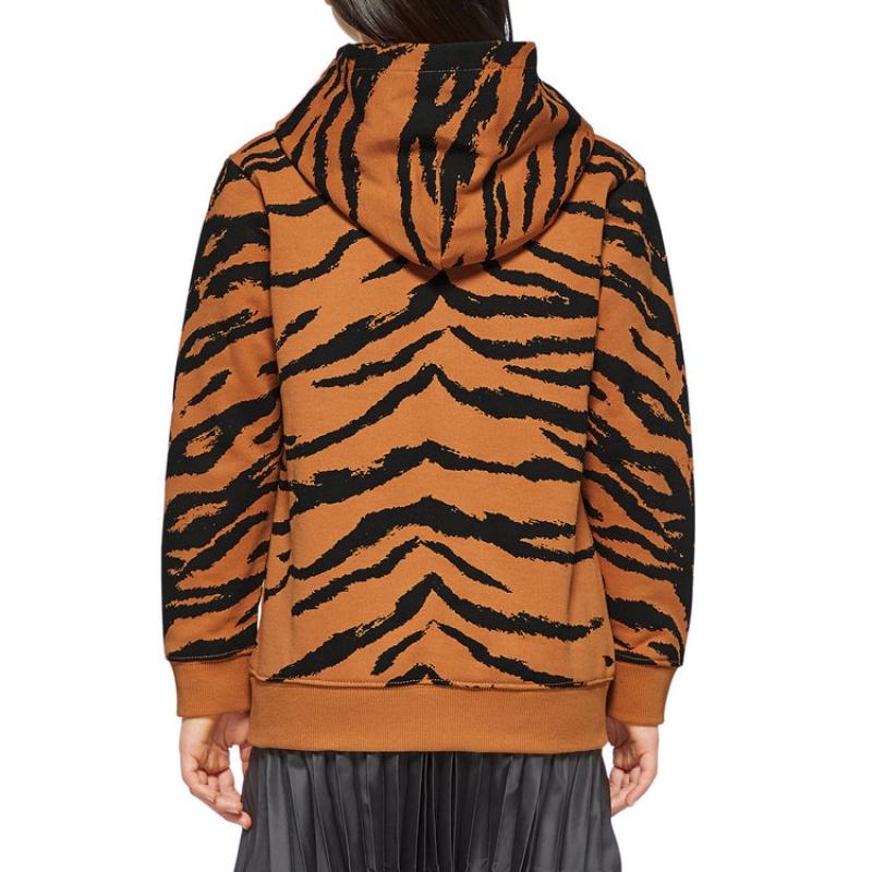 Brown Kids' Onitsuka Tiger P Sweat Hoodie Online India | J2W-0606