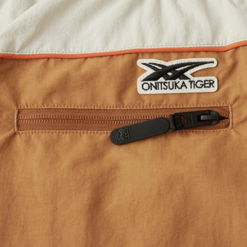 Brown Men's Onitsuka Tiger Shorts Online India | O7L-3440