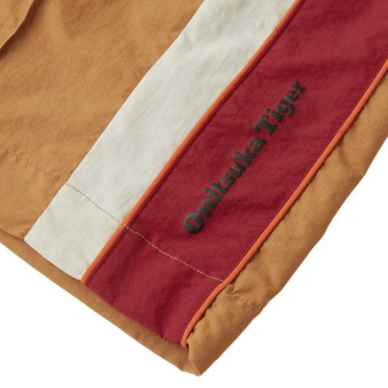 Brown Men's Onitsuka Tiger Shorts Online India | O7L-3440