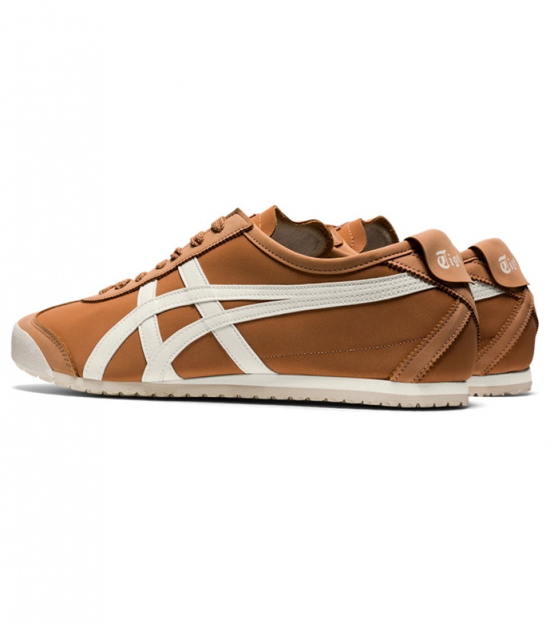 Brown Red / Cream Men's Onitsuka Tiger Mexico 66 Online India | N8Q-4492