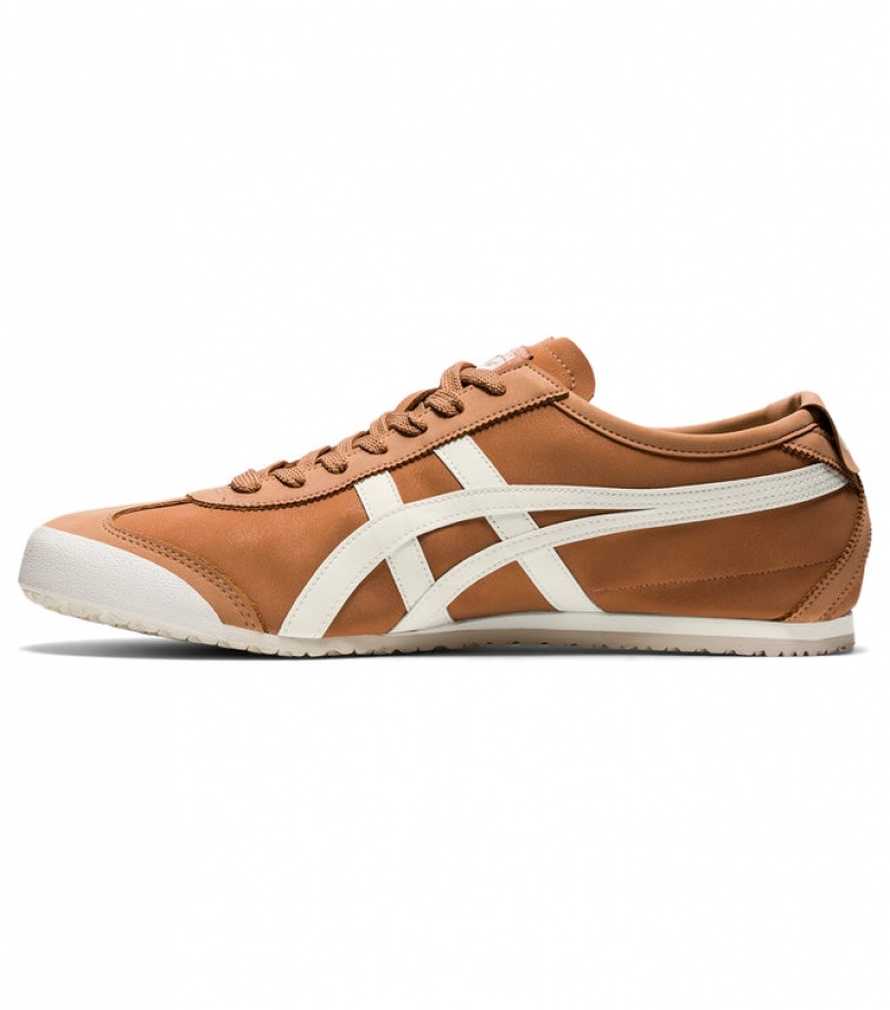 Brown Red / Cream Men's Onitsuka Tiger Mexico 66 Online India | N8Q-4492