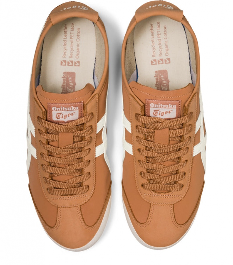 Brown Red / Cream Men's Onitsuka Tiger Mexico 66 Online India | N8Q-4492