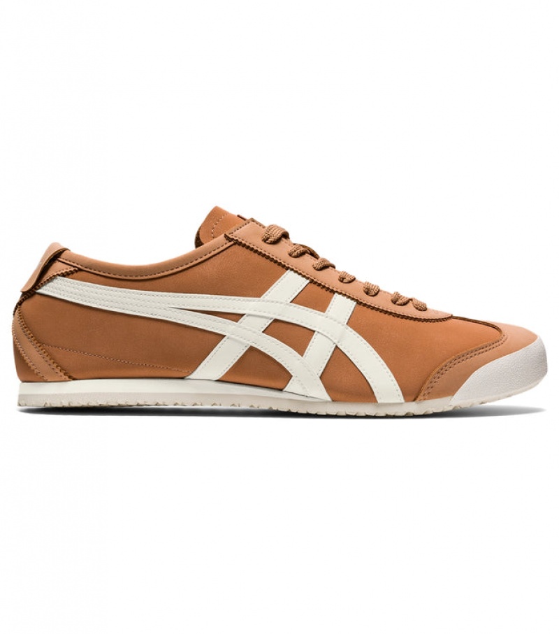 Brown Red / Cream Men\'s Onitsuka Tiger Mexico 66 Online India | N8Q-4492